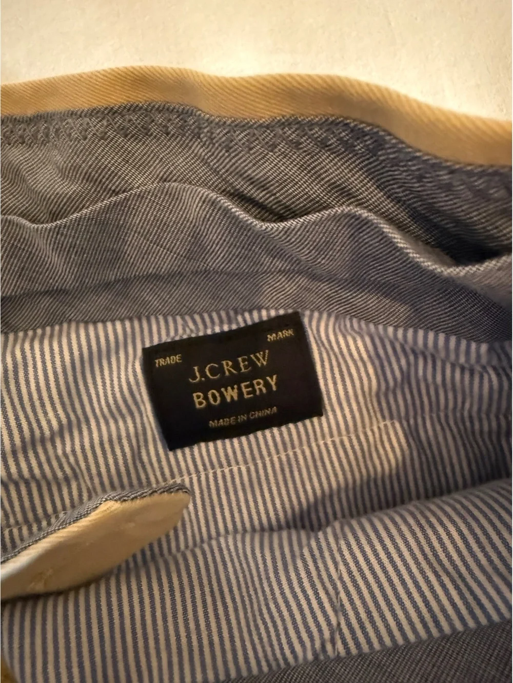 J.Crew Bowery Classic Khaki Chino Pants Size W34 L32
